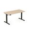 Entelo, Axio, biurko elektryczne regulowane, rozmiar 5-6, 120-60 cm, brzoza