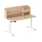 Entelo, Axio, biurko elektryczne regulowane z nadstawką, rozmiar 5-6, 120-65 cm, brzoza