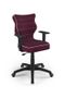 Entelo, Duo, krzesło biurowe z podłokietnikami, wzrost 159-188 cm, fioletowe