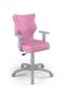 Entelo, Duo, krzesło biurowe z podłokietnikami, wzrost 159-188 cm, różowe