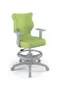Entelo, Duo, krzesło biurowe z podnóżkiem i podłokietnikami, wzrost 159-188 cm, zielone