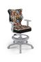 Entelo, Duo, krzesło biurowe z podnóżkiem i podłokietnikami, wzrost 159-188 cm, zwierzaki