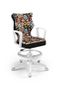 Entelo, Norm, krzesło biurowe z podnóżkiem i podłokietnikami, wzrost 159-188 cm, zwierzaki