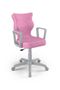 Entelo, Norm, krzesło młodzieżowe z podłokietnikami, wzrost 146-176,5 cm, różowe