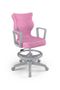 Entelo, Norm, krzesło młodzieżowe z podnóżkiem i podłokietnikami, wzrost 146-176,5 cm, różowe