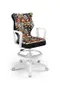 Entelo, Norm, krzesło młodzieżowe z podnóżkiem i podłokietnikami, wzrost 146-176,5 cm, zwierzaki