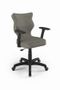 Entelo, Uni, krzesło biurowe z podłokietnikami, wzrost 159-188 cm, szary