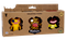 Fuggler, Indecisive Monster Yellow, Oogah Boogah Leopard, Grin Grin Brown, figurki kolekcjonerskie, 3 szt.