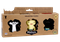 Fuggler, Suspicious Fox Black Chase, Squidge Yellow, Wide Eyed Weirdo Black, figurki kolekcjonerskie, 3 szt.