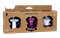 Fuggler, Suspicious Fox Blue, Squidge Purple, Sketchy Squirrel Grey, figurki kolekcjonerskie, 3 szt.