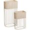 Home Styling Collection, Soft Form, zestaw 2 metalowych kwietników stojących
