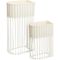 Home Styling Collection, Soft Form, zestaw 2 metalowych kwietników stojących