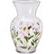 Home Styling Collection, szklany wazon na kwiaty, z wzorami kwiatowymi, 16.5-16.5-27 cm