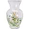 Home Styling Collection, szklany wazon na kwiaty, z wzorami kwiatowymi, 16.5-16.5-27 cm