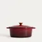 Homla, Andreas, garnek żeliwny, bordowy owalny ombre, 4,5l