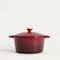 Homla, Andreas, garnek żeliwny, bordowy tradycyjny ombre, 24 cm, 4l