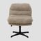 Homla, Cordivo, fotel, sztruksowy obrotowy, beżowy, 66-71-83 cm