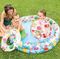 Intex, basen dmuchany z piłką i kołem, okrągły, wzór tropikalny, 25-122 cm