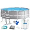 Intex, basen ogrodowy stelażowy, zestaw 4w1, 366-99 cm