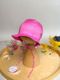 Kapelusz dziewczęcy, wiązany, różowy, Iltom