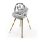 Kinderkraft, Fini Up, krzesełko do karmienia, 2w1, szary