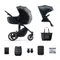 Kinderkraft, Prime 2, wózek wielofunkcyjny, 2w1, Venezian Black