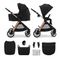 Kinderkraft, Vesto 2, wózek wielofunkcyjny 2w1, black