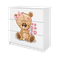 Kocot Kids, Babydreams, komoda, biała, miś kwiatki
