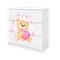 Kocot Kids, Babydreams, komoda, biała, miś motylki
