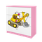 Kocot Kids, Babydreams, komoda, różowa, koparka