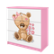 Kocot Kids, Babydreams, komoda, różowa, miś kwiatki