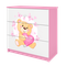 Kocot Kids, Babydreams, komoda, różowa, miś motylki