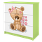 Kocot Kids, Babydreams, komoda, zielona, miś kwiatki