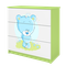 Kocot Kids, Babydreams, komoda, zielona, niebieski miś