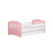 Kocot Kids, Classic 1, łóżko z materacem, pudrowy róż, 80-140 cm