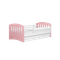 Kocot Kids, Classic 1, łóżko z materacem, pudrowy róż, 80-160 cm