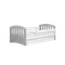 Kocot Kids, Classic 1, łóżko z szufladą, szare, 80-180 cm