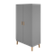 Kocot Kids, Kubi, szafa, szary, 184-55-100 cm