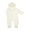 Kombinezon przejściowy dziewczęcy z kapturem, ecru, Nicol