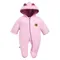 Kombinezon przejściowy dziewczęcy z kapturem, różowy, Eevi
