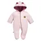 Kombinezon przejściowy dziewczęcy z kapturem, różowy, Eevi