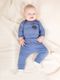 Komplet chłopięcy, Body z długim rękawem, Spodnie dresowe, niebieski, Nicol