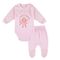 Komplet dziewczęcy, Body z długim rękawem, Półśpiochy, różowy, Tup Tup