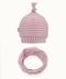 Komplet dziewczęcy, Czapka, Komin, różowy, Iltom