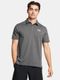 Koszulka polo męska z krótkim rękawem, szara, Under Armour