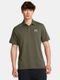 Koszulka polo męska z krótkim rękawem, zielona, Under Armour