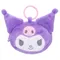 Kuromi, Plushie Pals, Plushie Pals, pluszowy brelok z kieszonką, fioletowy
