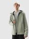 Kurtka softshell męska z kapturem, zielona, 4F
