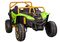Lean Cars, Buggy Arctic Cat Wildcat XX, pojazd na akumulator, 24V14AH, zielony
