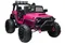 Lean Cars, Jeep, pojazd na akumulator, JC666, różowy lakierowany